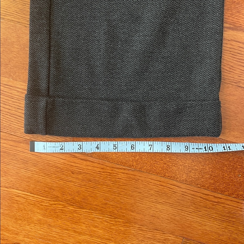 New York & Company Wide Leg Charcoal Knit Stretch Trousers size XS Petite - Picture 6 of 7